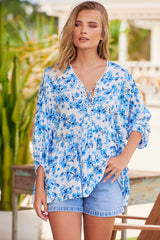 Chloe Top - Blue Prairie
