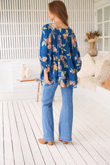 Adela Blouse -  Georgia Blue