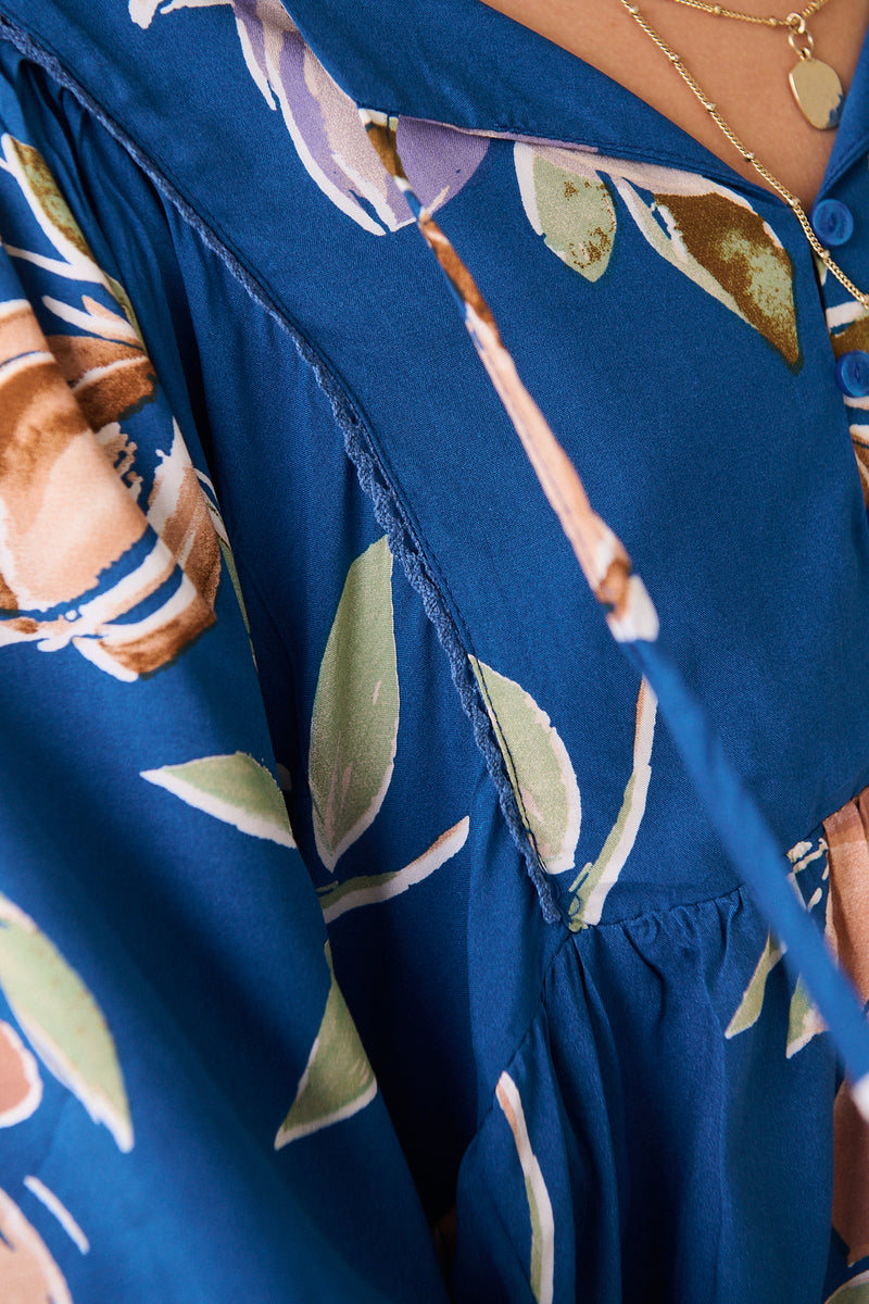 Adela Blouse -  Georgia Blue