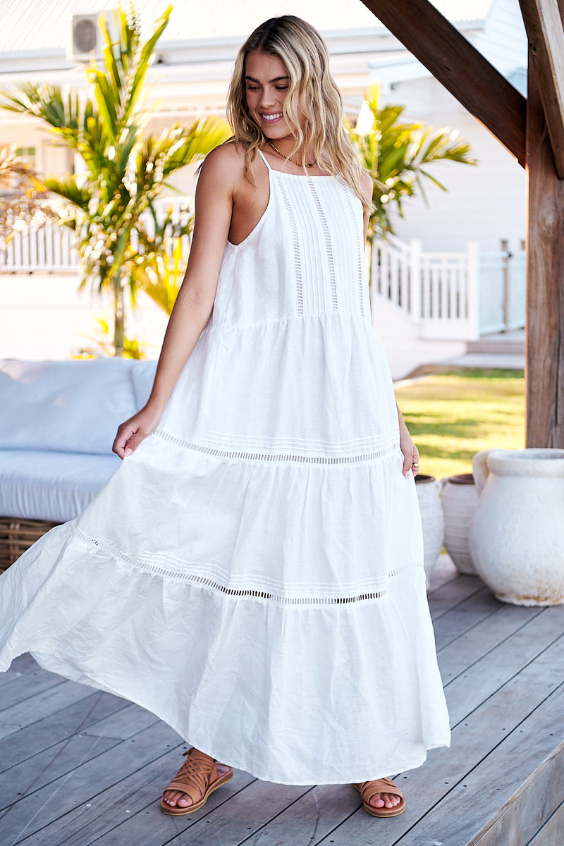 Lou Maxi Dress White -  Palmetto