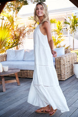 Lou Maxi Dress White -  Palmetto