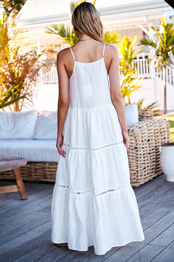 Lou Maxi Dress White -  Palmetto