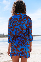 Beverly Shirt Dress - Desert to Sea