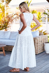 Mylah Dress - White Wild Flower