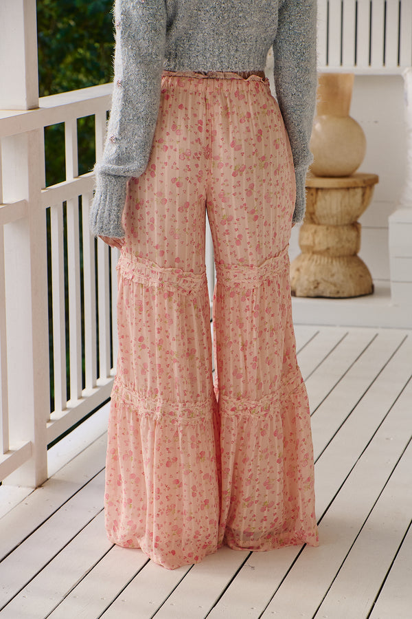 Emmaline Tiered Pull-On Pants ~ Free People