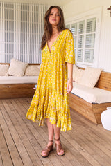 Monday Midi Dress - Sunshine Daisy