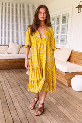 Monday Midi Dress - Sunshine Daisy