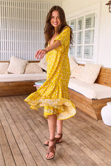 Monday Midi Dress - Sunshine Daisy