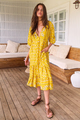 Monday Midi Dress - Sunshine Daisy