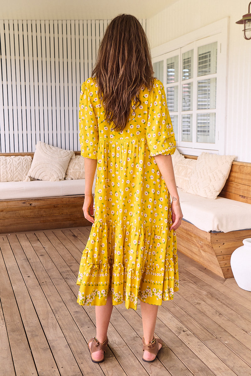 Monday Midi Dress - Sunshine Daisy