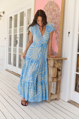 Melissa Maxi Dress - Floating Palms