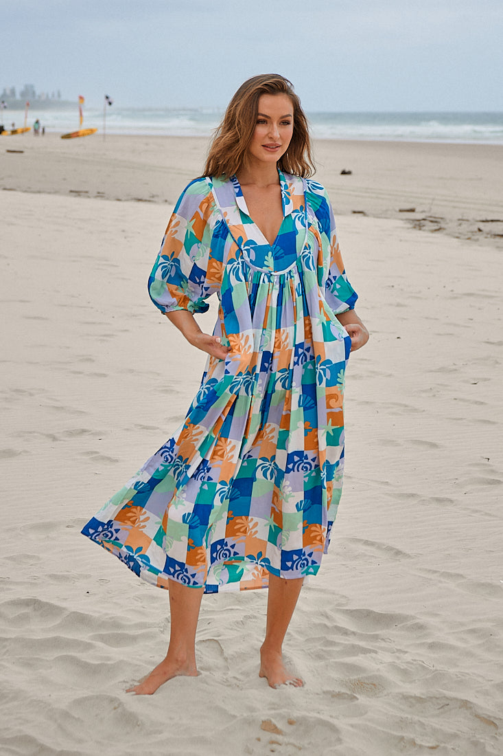 Boheme Midi Dress - Tides