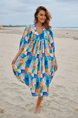 Boheme Midi Dress - Tides