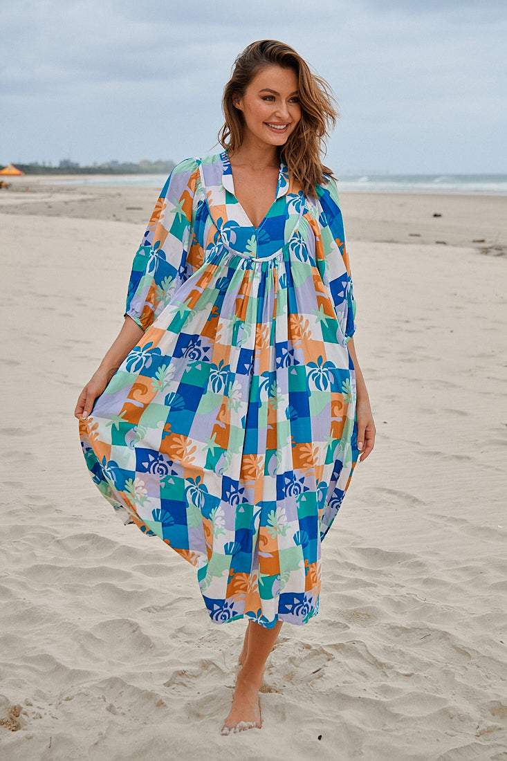 Boheme Midi Dress - Tides