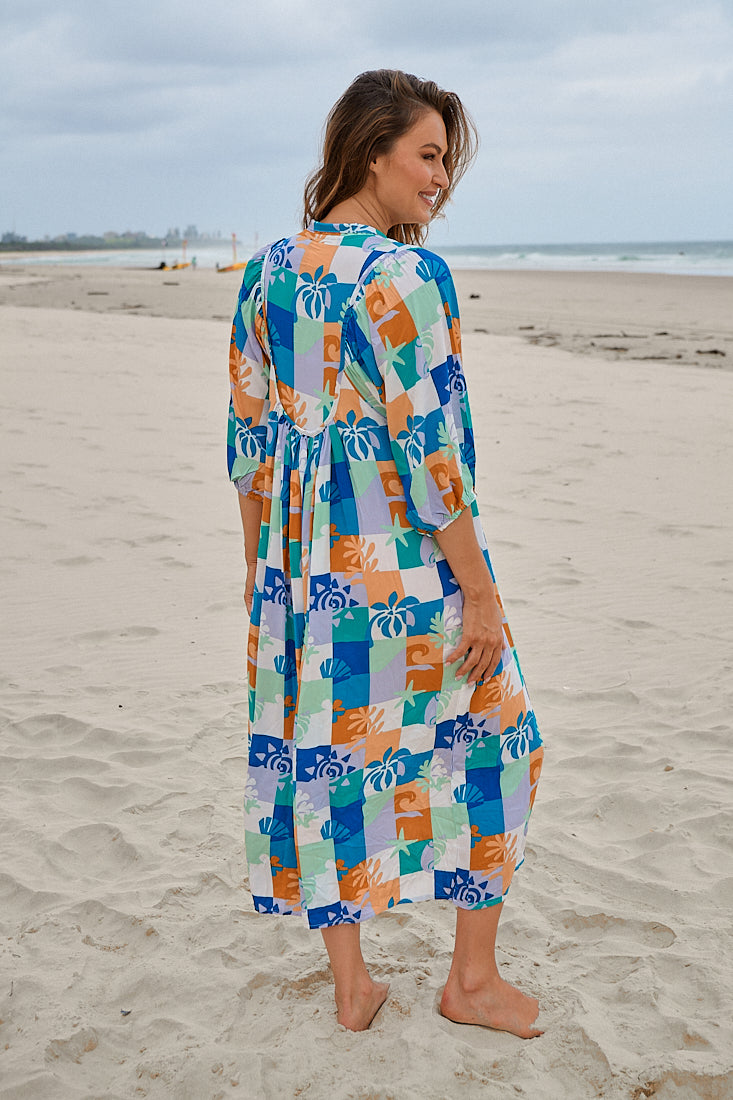 Boheme Midi Dress - Tides