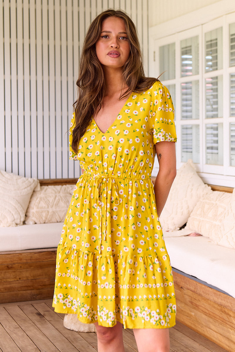 Lolana Mini Dress - Sunshine Daisy