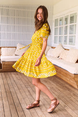 Lolana Mini Dress - Sunshine Daisy