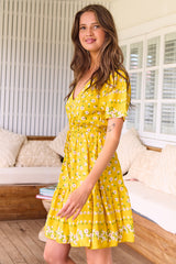 Lolana Mini Dress - Sunshine Daisy