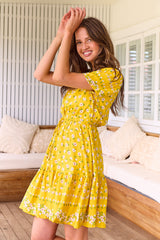 Lolana Mini Dress - Sunshine Daisy