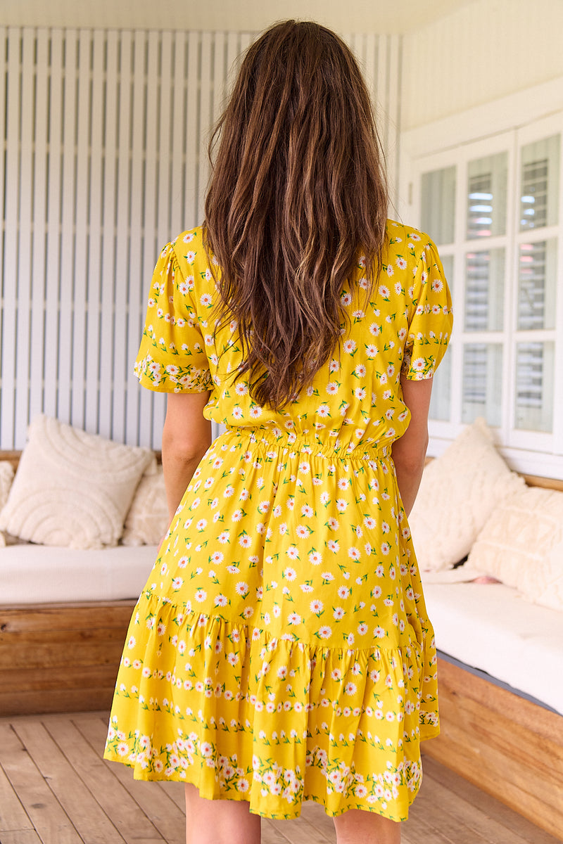 Lolana Mini Dress - Sunshine Daisy