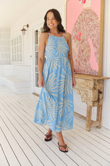 Marlowe Midi Dress - Floating Palms