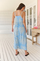 Marlowe Midi Dress - Floating Palms