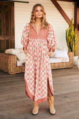 Hazy Maisy Maxi Dress- Earth ~ Free People