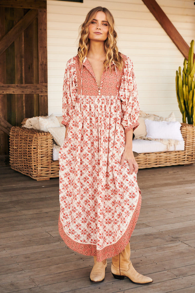 Hazy Maisy Maxi Dress- Earth ~ Free People