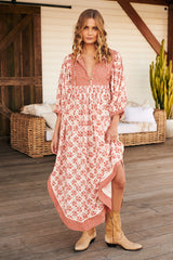 Hazy Maisy Maxi Dress- Earth ~ Free People