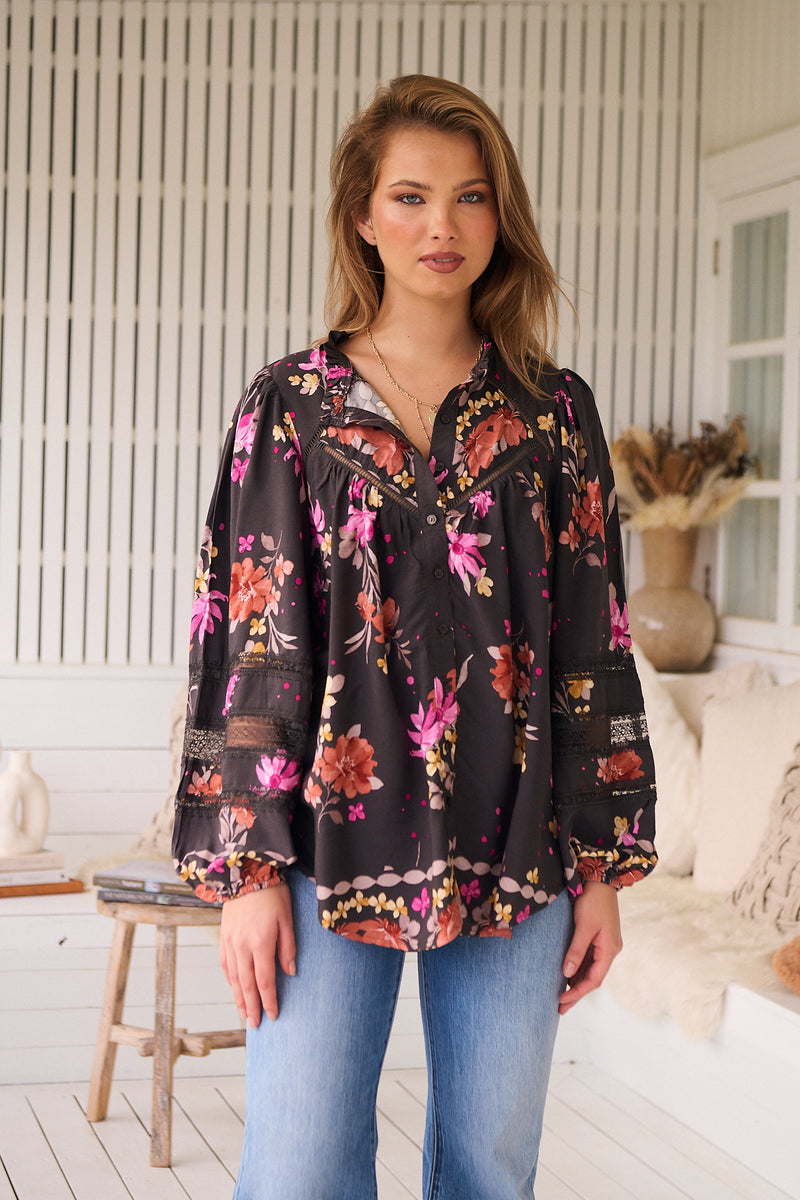 Eliza Blouse -  Monarch Bloom