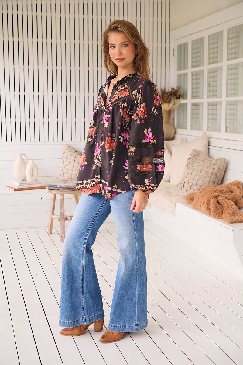 Eliza Blouse -  Monarch Bloom