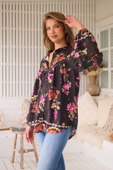 Eliza Blouse -  Monarch Bloom
