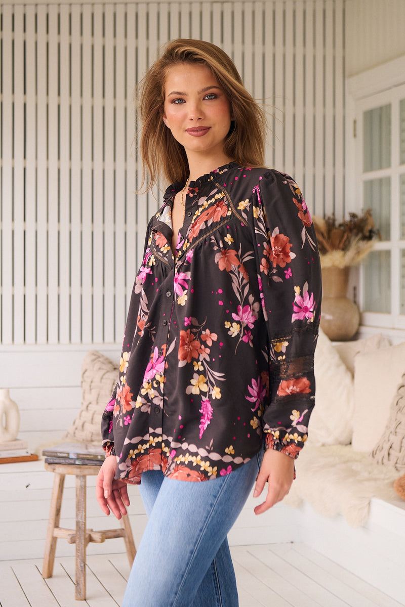 Eliza Blouse -  Monarch Bloom