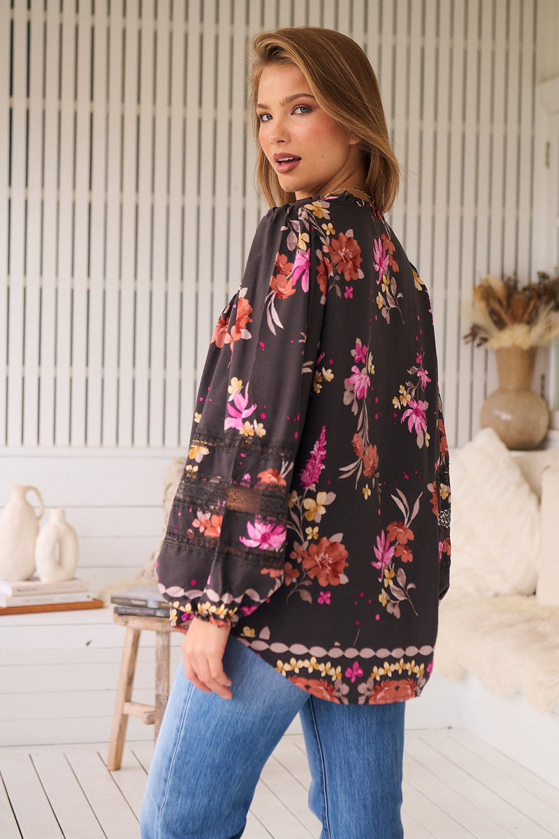 Eliza Blouse -  Monarch Bloom