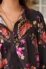 Eliza Blouse -  Monarch Bloom