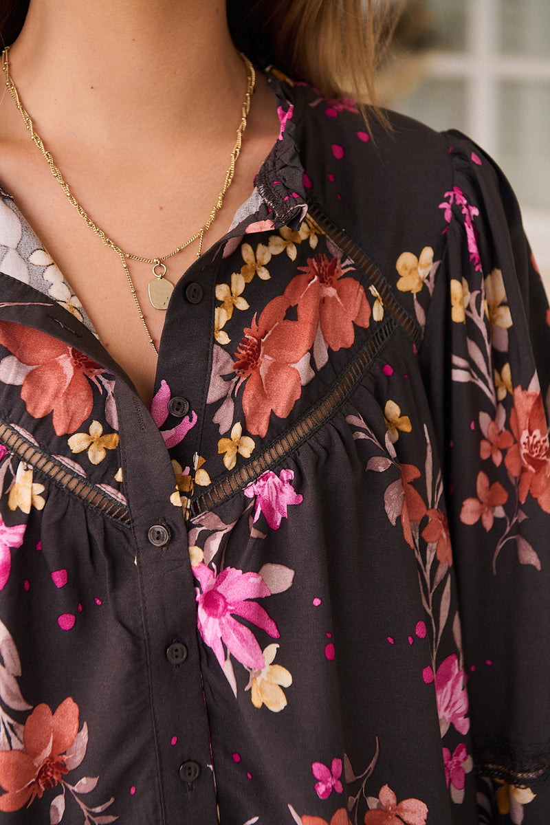 Eliza Blouse -  Monarch Bloom