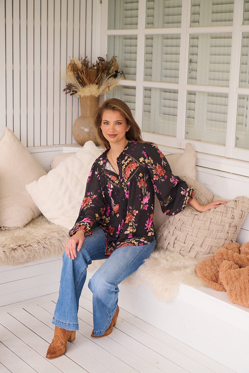 Eliza Blouse -  Monarch Bloom