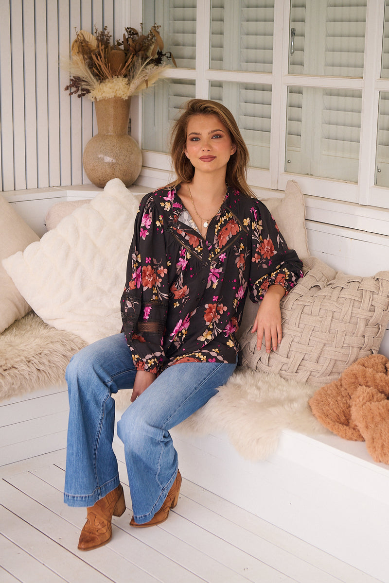 Eliza Blouse -  Monarch Bloom