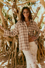 Nashville FLANNEL SHIRT — STONE