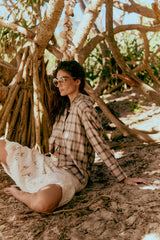 Nashville FLANNEL SHIRT — STONE