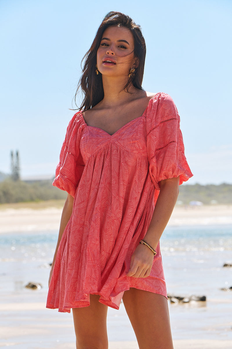 Wattle Mini Dress - Little Bow
