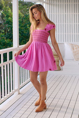 Tory Embroidered Mini Dress - Island Flower- Free People