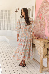 Kazzie Maxi Dress - Soft Petals