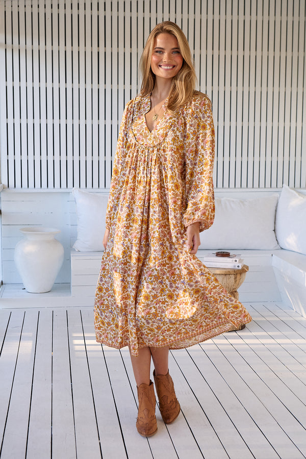 Boheme Midi Dress - Solara