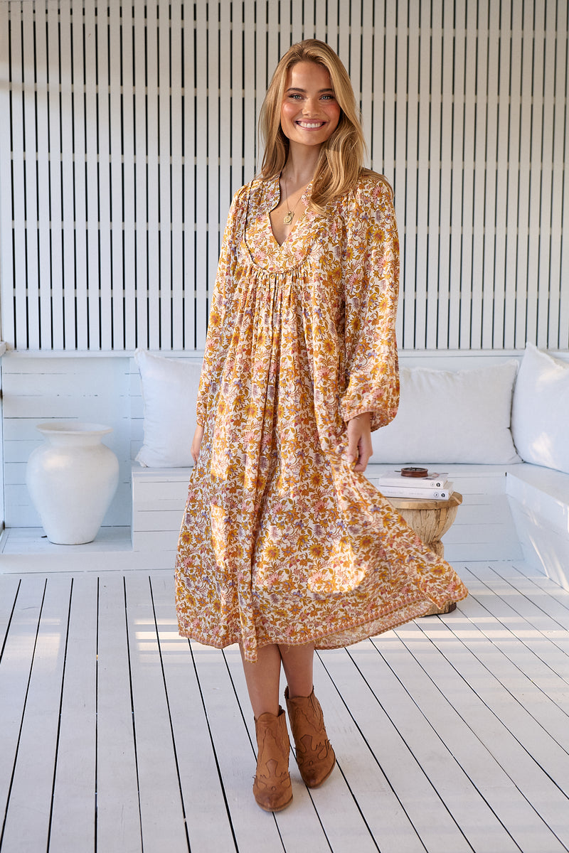 Boheme Midi Dress - Solara