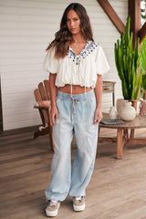 Joni Embroidered Top ~ Free People