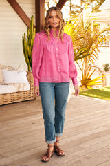 Meadow Blouse -Pink Punch ~ Ministry of Style