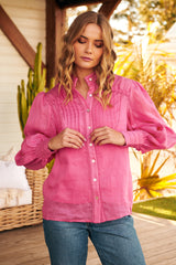 Meadow Blouse -Pink Punch ~ Ministry of Style