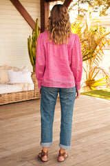 Meadow Blouse -Pink Punch ~ MOS the label