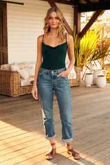 Cowls in the Club Bodysuit - Pine ~ Free People